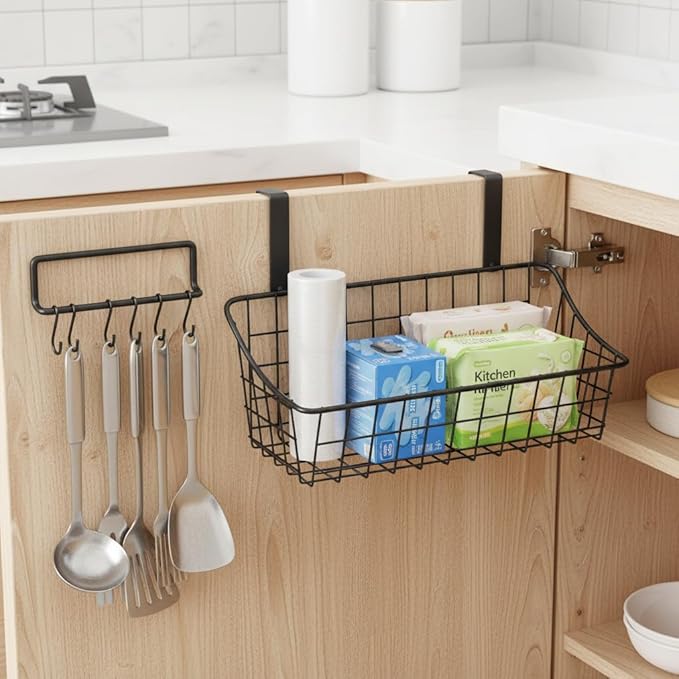 LeleCAT Cabinet Door Organizer Basket