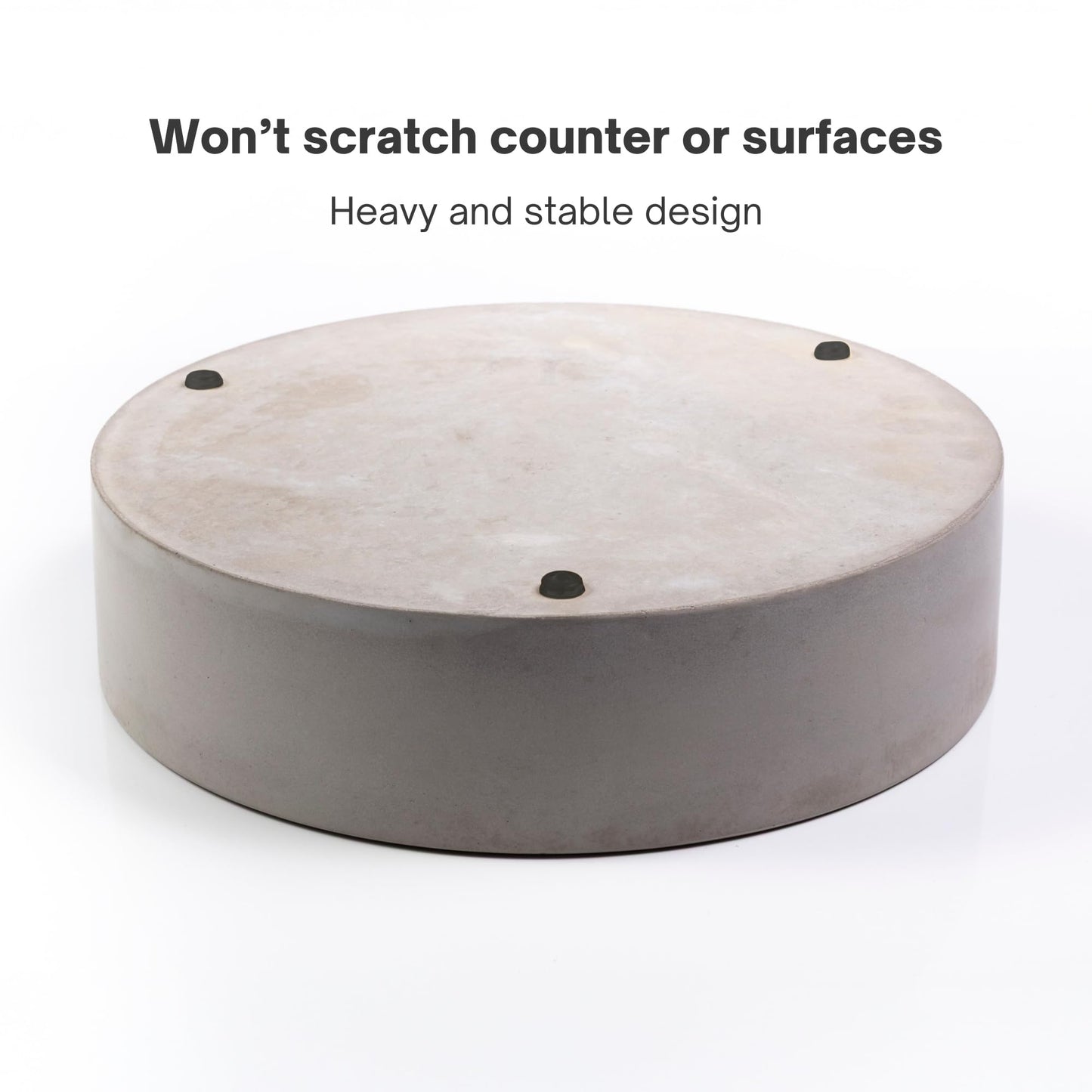 Simon Brothers Modern Concrete Decorative Bowl - Large Fruit Bowl for Kitchen Counter - Catchall Bowl for Entryway Table - Bowls for Home Decor