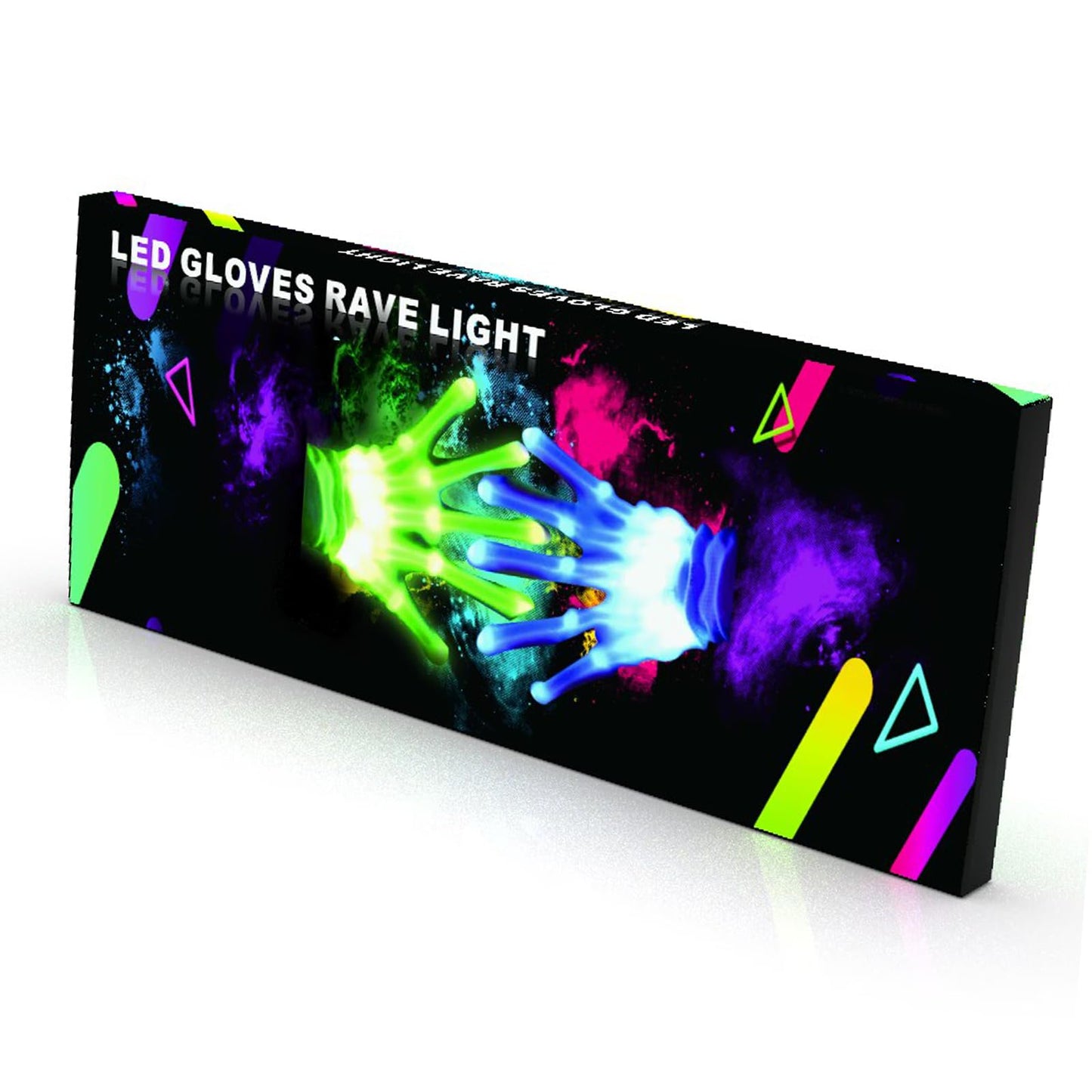 COLEDRE Kids Toys 12 Colors LED Gloves Cool Toys Gifts for Age 5-7 8-12 Years Old Boys Girls Halloween Costumes Light Up Gloves Stocking Stuffers Kids Christmas Birthday Parties Gifts (1 Pair M)