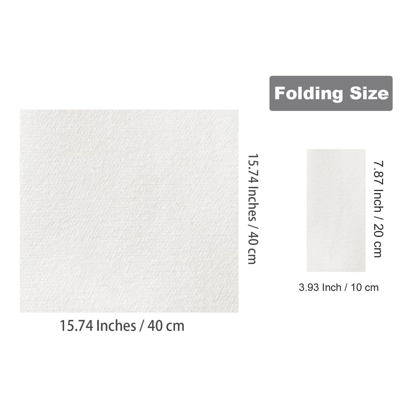 UKEENOR Disposble Dinner Napkins Cloth Like with Built-in Flatware Pocket,Wedding Party Linen Feel White Napkin, Prefolded for Silverware,Pack of 50