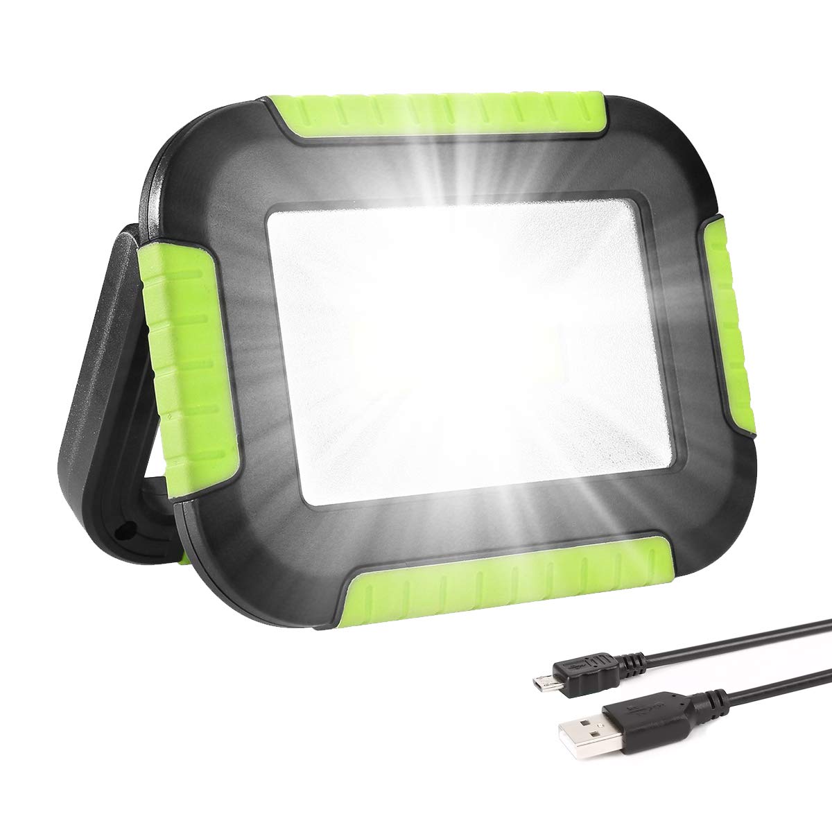 LE Camping Light Rechargeable, 1000 Lumen Portable Work Light Rechargeable, Bright Outdoor Camping Lamp with 4400mAh Power Bank, 3 Modes LED Floodlight for Emergency, Power Cuts, Tents and More
