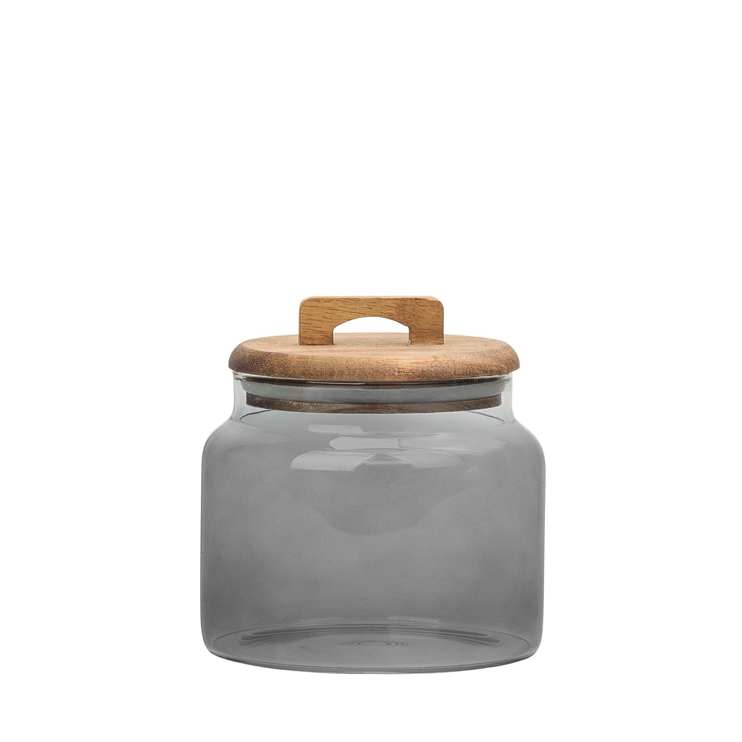 10 Strawberry Street Acacia Everyday Graduated Glass Canister, Set of 3, Black