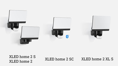 Steinel LED Spotlight XLED Home 2 S White, Adjustable Floodlight, Exterior Light, 13.7 W, 180° Motion Sensor Spotlight for Garden, Patio Garage or Warehouse , 19.4 x 18 x 16.1 cm
