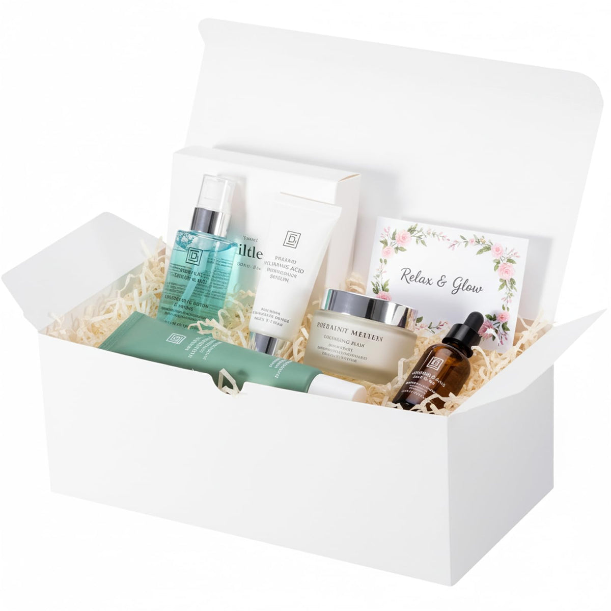 UnicoPak 10 Pack 10x5x4 Gift Boxes, White Gift Boxes for Presents Bridesmaid Proposal Box, Ideal for Birthday Gifts Christmas Gifts Party Favors Homemade and Business