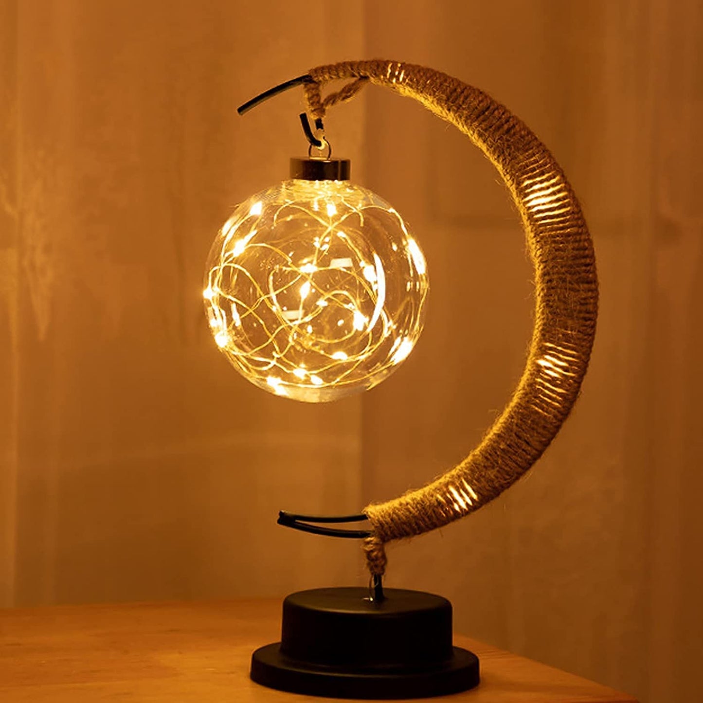 Nusogon Moon Lamp, LED Night Light for Bedroom, Crescent Moon Shape with USB Powered, Tabletop Ambient Light for Home Decor, Nursery, Kids Room | Romantic Gift, Birthday, Christmas Decoration