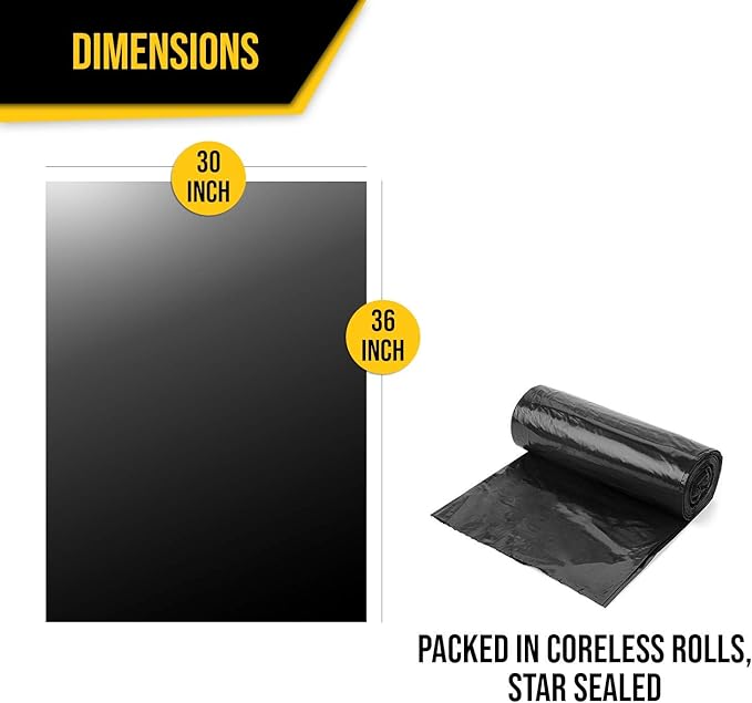 Aluf Plastics RCM-3036X Coex Low Density Blend Star Seal Bag on Coreless Roll
