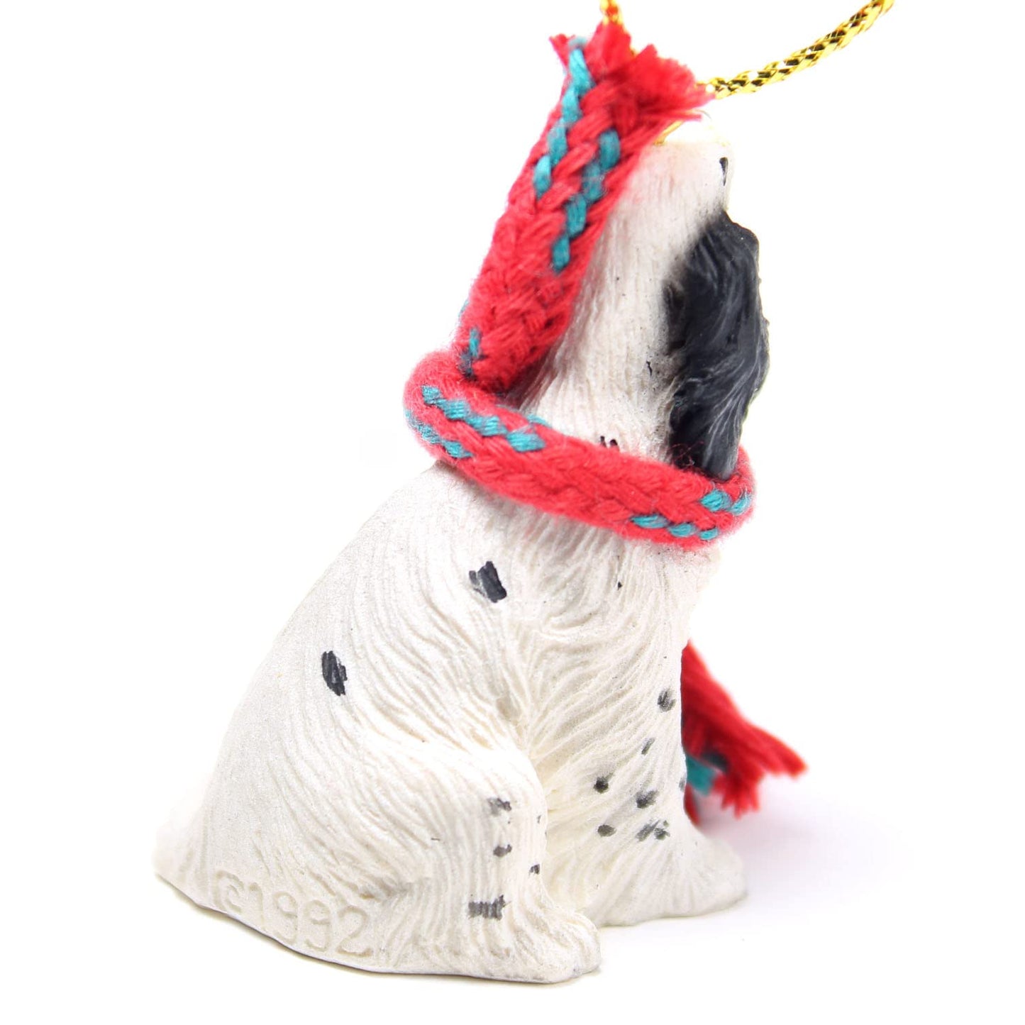 Conversation Concepts English Setter Tiny Miniature One Christmas Ornament (Belton Blue)