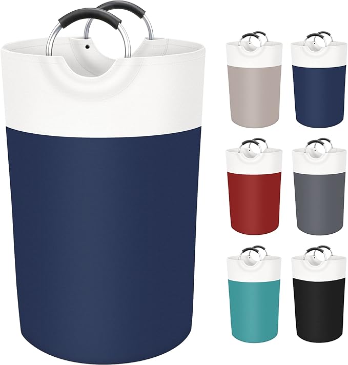 BlissTotes 115L Laundry Basket, Freestanding Laundry Hamper, Collapsible Dirty