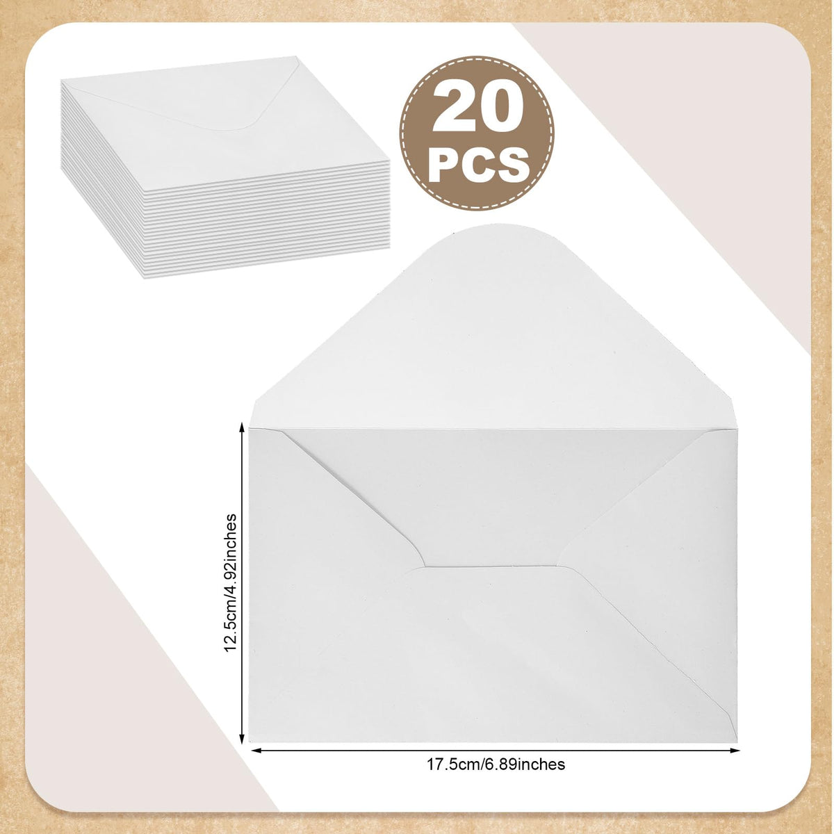 Jaloro Scrapbooks Gift Idea for Her DIY 20 Letters from People Who Love You Scrapbooks Craft Kit Bday Gift Include Kraft Coil Bound Notebook White Envelopes Glue Points for Friend Bestie 20th Birthday