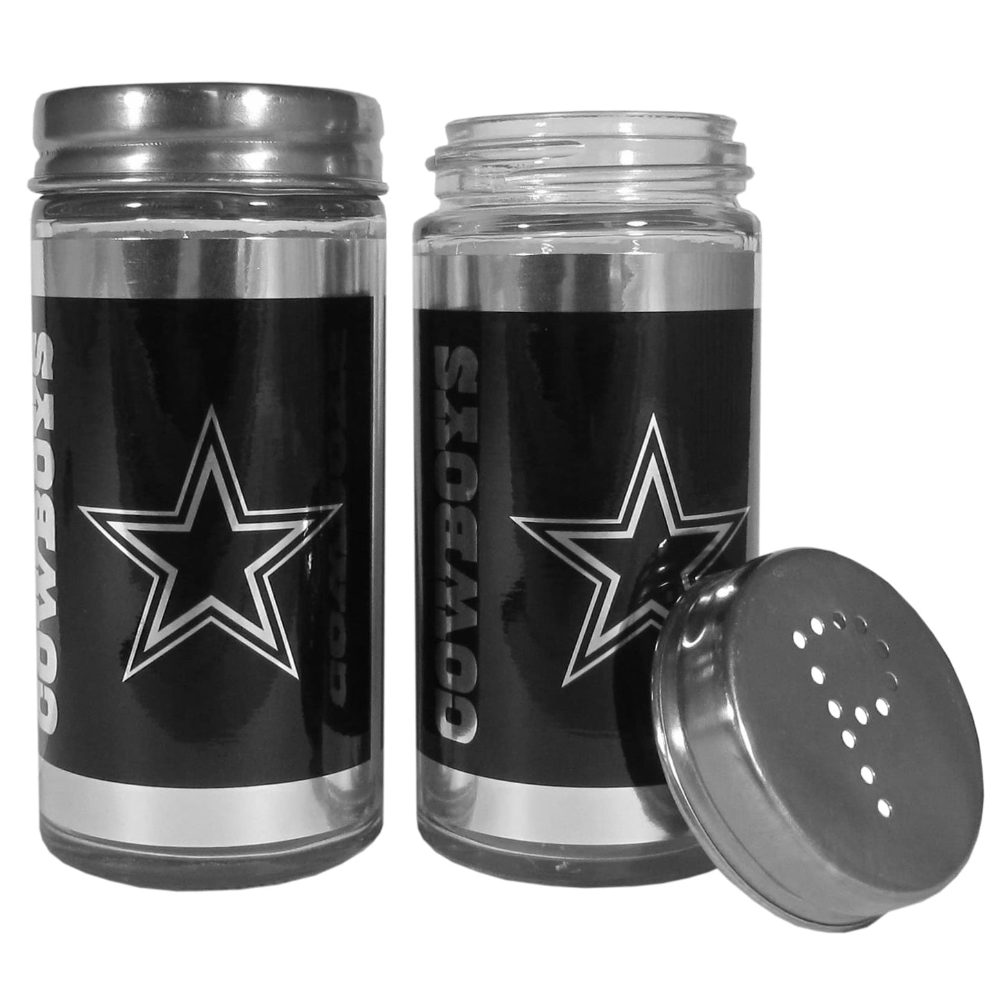 Siskiyou Sports NFL Dallas Cowboys Black Salt & Pepper Shaker Dallas Cowboys, One Size, Black