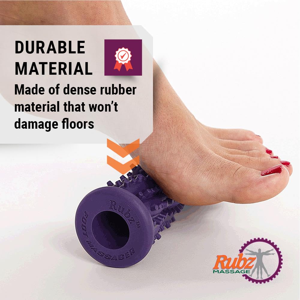 Due North Foot Rubz Hand & Back Massage Ball - Relieve Pain from Plantar Fasciitis, Tight Muscles & Sore Feet - Massage Tool