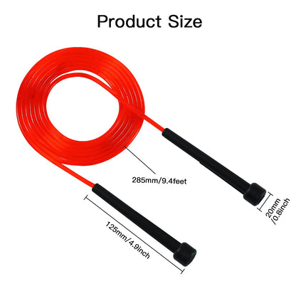 10 Pack PVC Jump Rope for Cardio Fitness - Versatile Adjustable Skipping Rope for Women Men Kids, Speed Jump Rope for Exercise,9 Feet