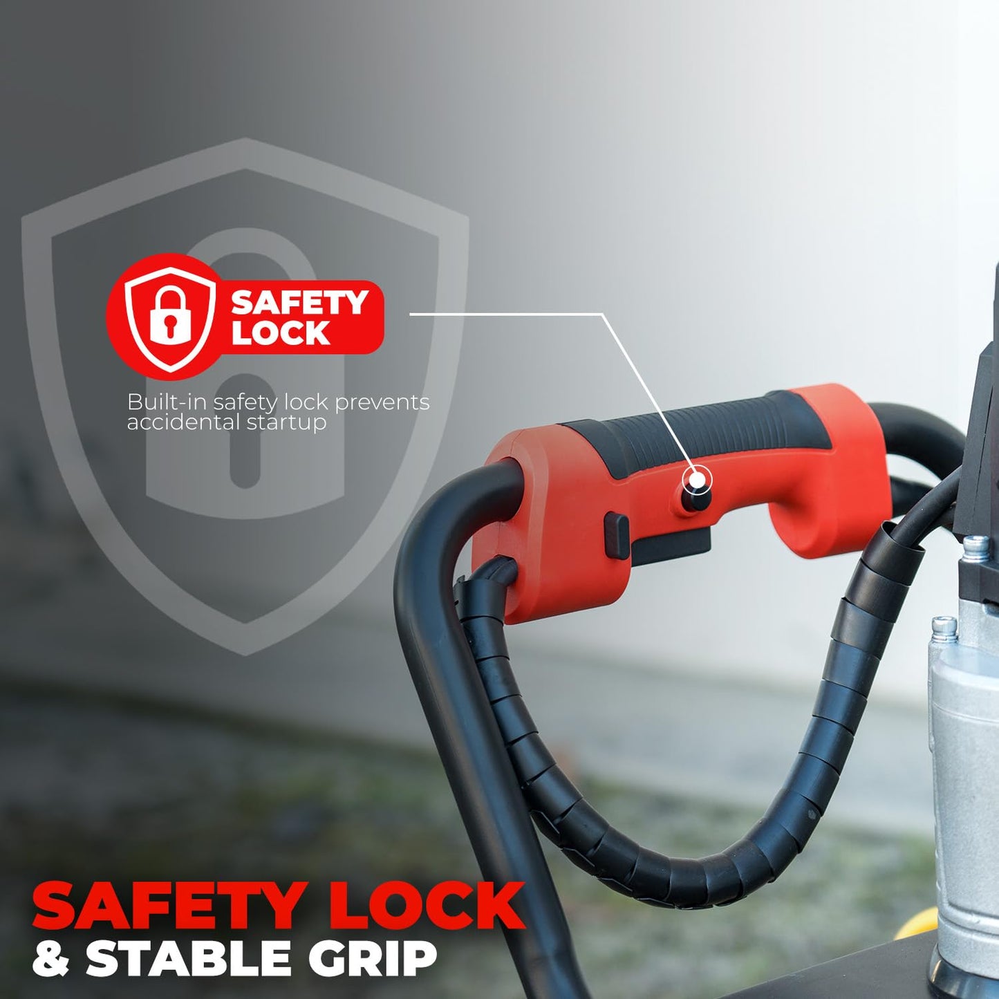 XtremepowerUS 1500W Electric Post Hole Digger Earth Auger Dig 3/4" Shaft Reverse Function Hole Fence Post, Tree Soil Planting Include 6" Dirt Auger Bit