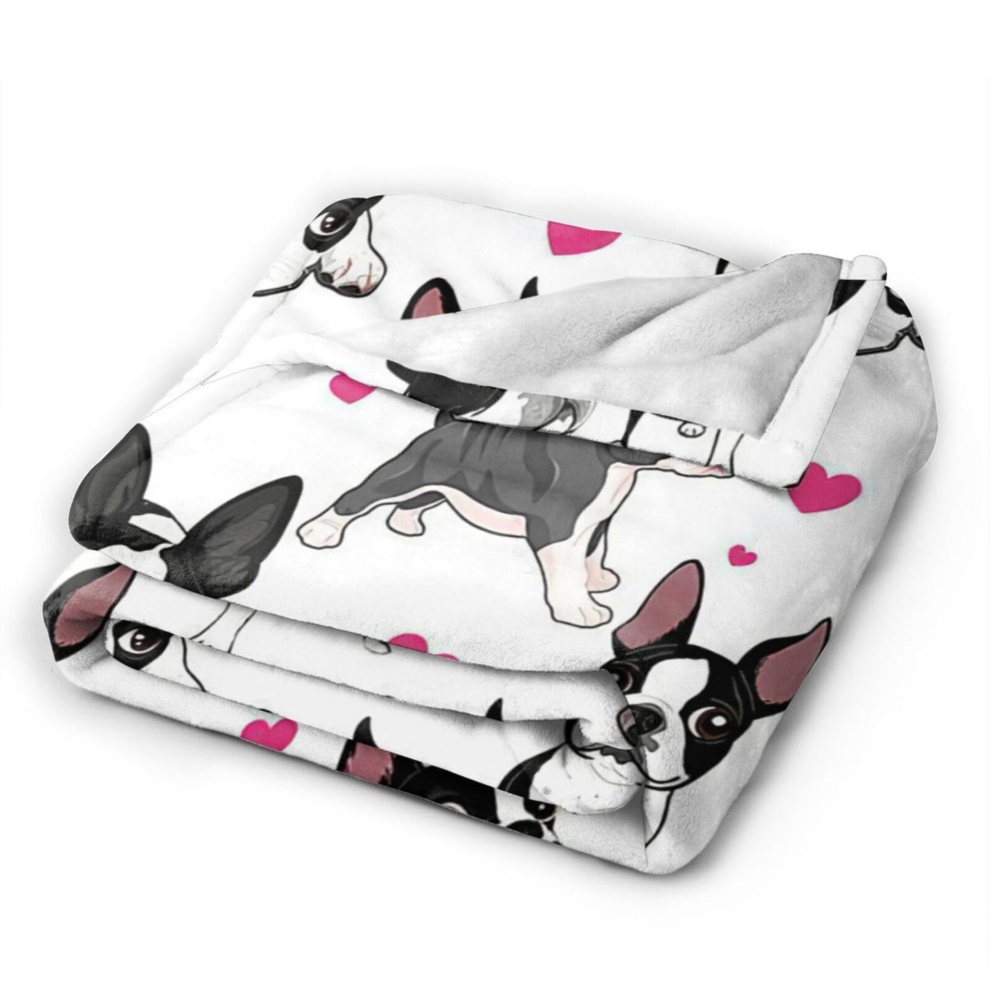Tijuboni French Bulldog Throw Blanket Dog Gifts for Girls Boys Women Men Kids Adults Soft Flannel Fleece Blanket for Couch Sofa Bed Home Decor 40"x50"