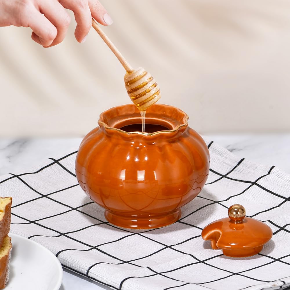 Ursword Ceramic Sugar Bowl, Salt Cellar with Lid and Spoon, 9oz Sugar Jar for Coffee Bar, Salt Box Sugar Containers for Seasoning, Spice, Sauce, Elegant Decor for Kitchen Countertop