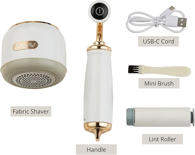 SALAV® Retro Edition Rechargeable Fabric Shaver and Lint Roller
