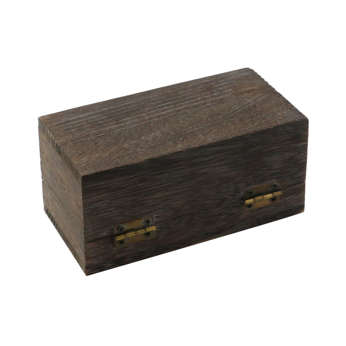 Tighall Antique Wooden Box with Hinged Lid and Lock Rectangle Wooden Storage Box Decorative Wood Box for Crafts, Hobbies, Gifts, and Jewelry Box