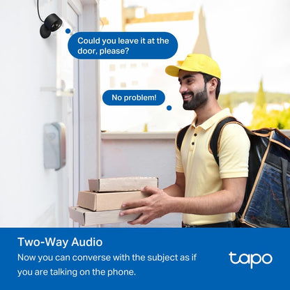 Tapo TP-Link 1080P Indoor Security Camera for Baby Monitor, Dog Camera w/Motion Detection, 2-Way Audio Siren, Night Vision, Cloud & SD Card Storage, Works w/Alexa & Google Home C100