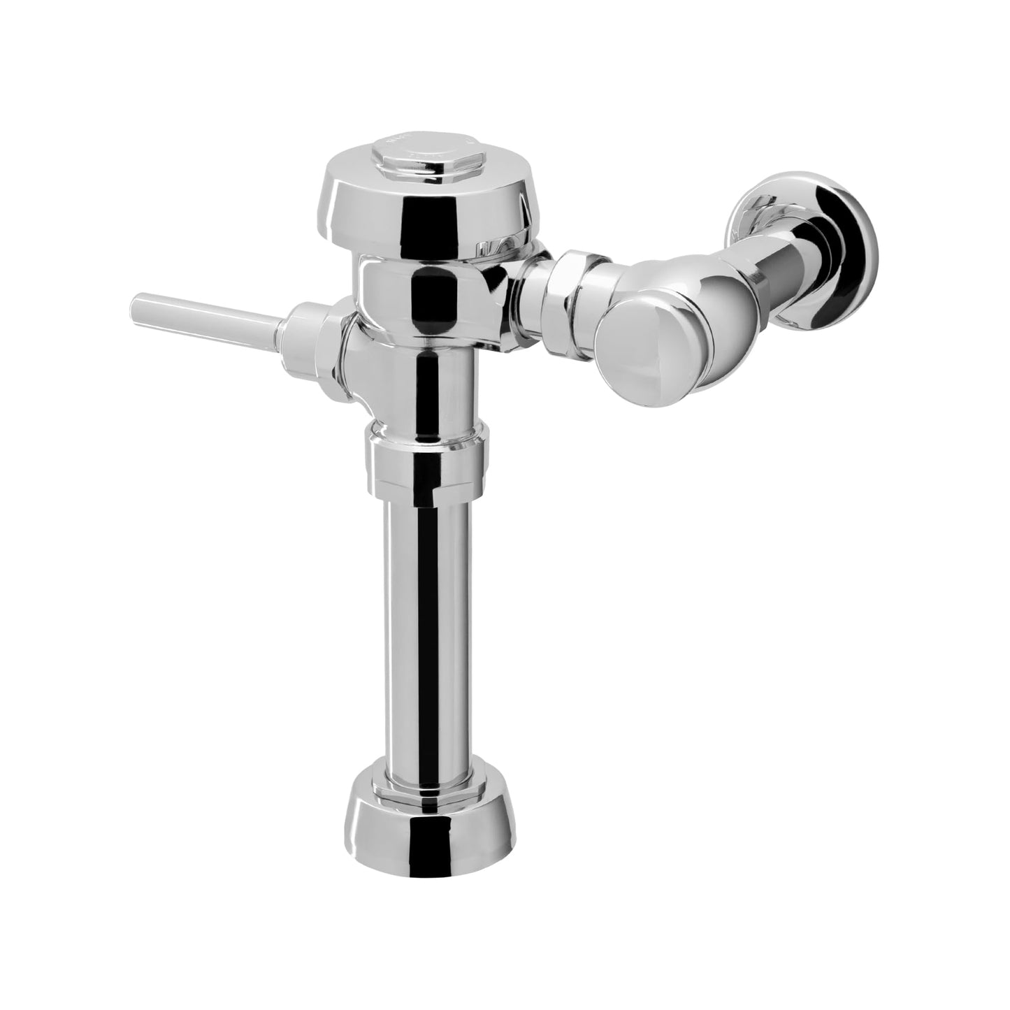 Sloan Royal 110 Exposed Manual Water Closet Flushometer, 3.5 GPF Manual Flush Valve - Single Flush Non-Hold-Open Handle, Fixture Connection Top Spud, Polished Chrome Finish, 3010100