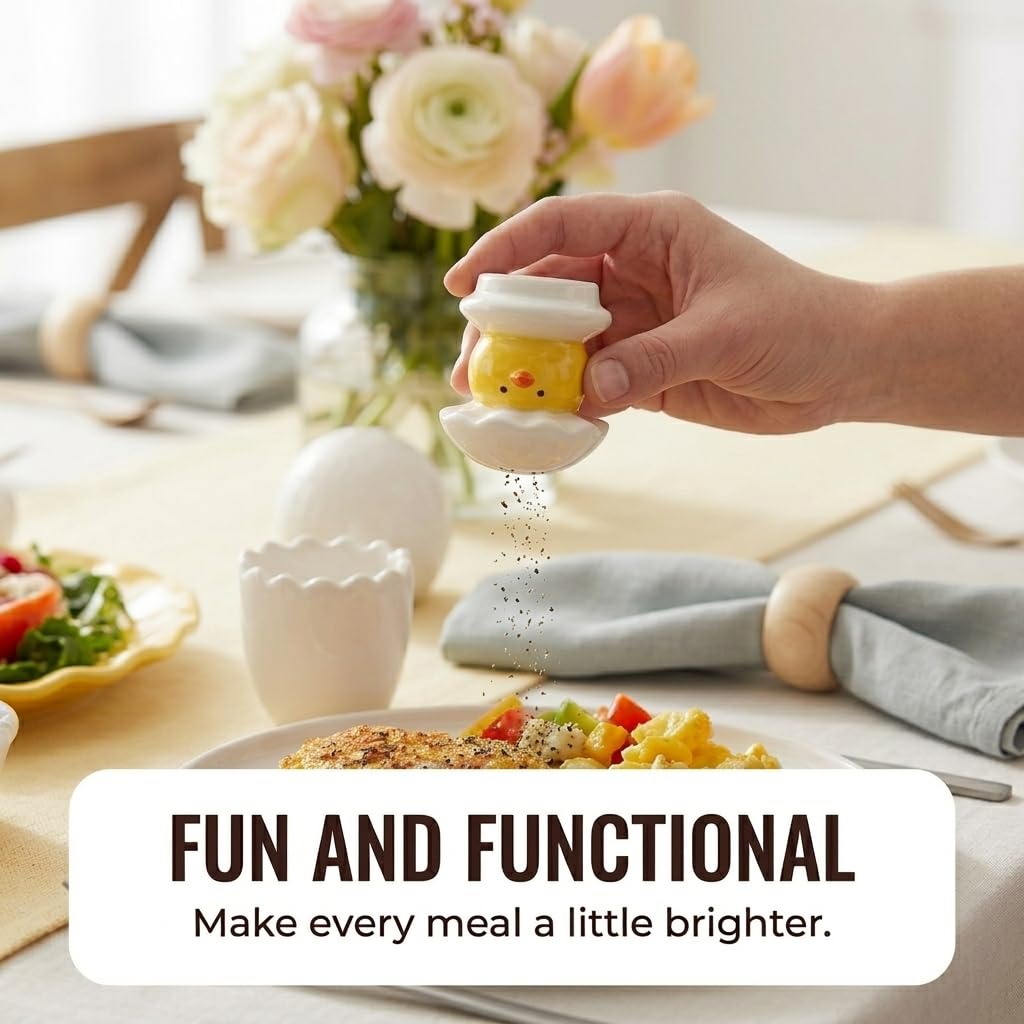 The Bridge Collection Hatching Spring Chick Easter Salt and Pepper Shakers