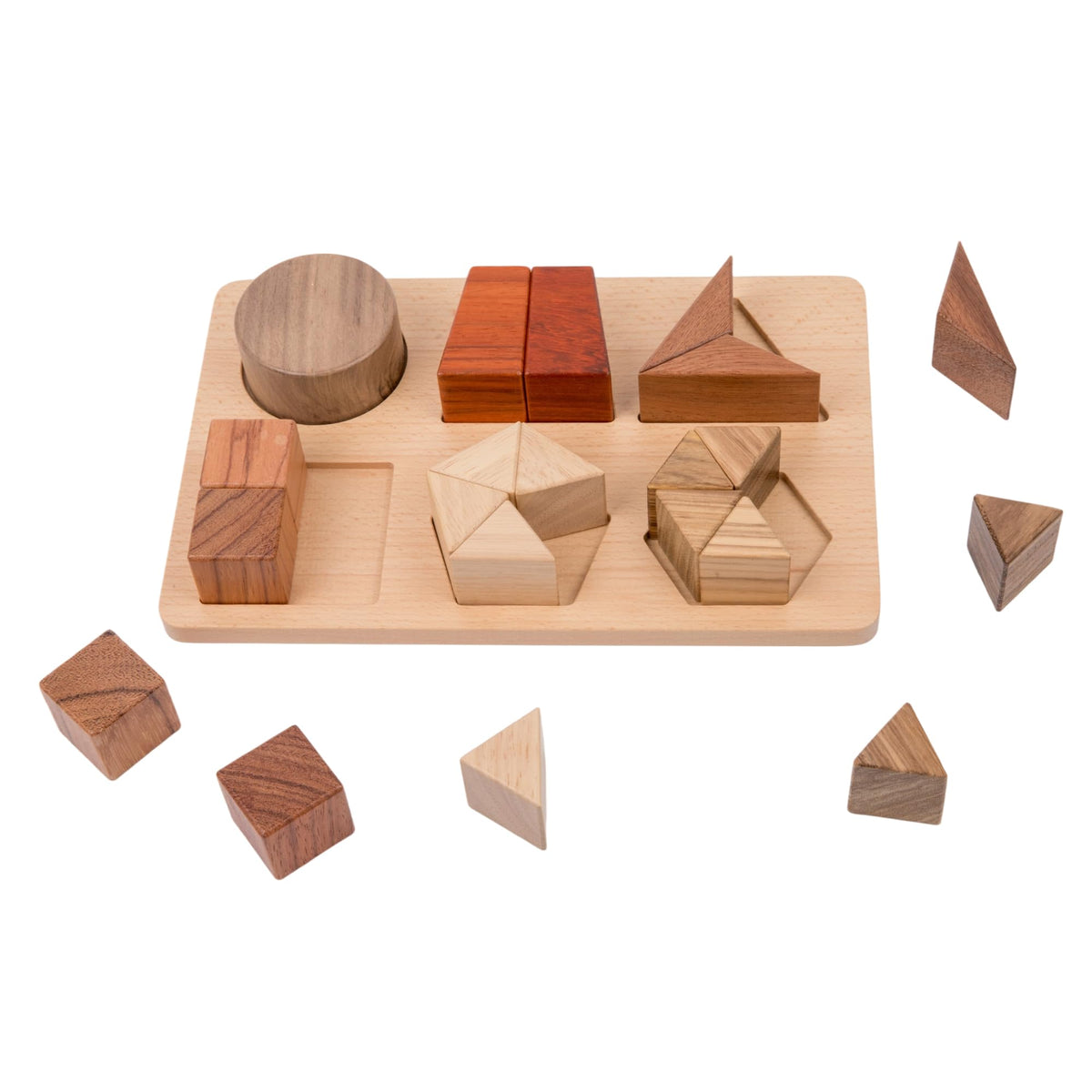 Montessori Wooden Fraction Puzzle Toy for Toddler Age 2 3, Math Manipulatives for 3+ Years Old, Geometric Shape Matching Game―Various Quality Wood Material Blocks, Classroom Learning Materials