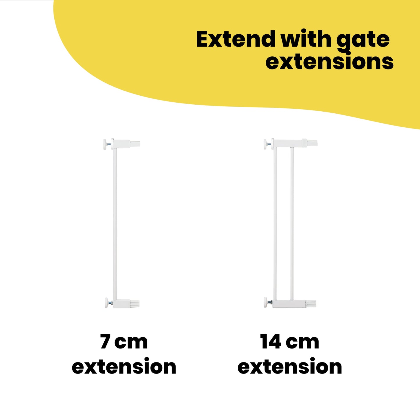Safety 1st Flat Step Gate, Baby Stair Gate Pressure Fit, 73-80cm (max. 101cm), Ultra Flat Step-over Bar, "Keep Open" Baby Safety Gate, One-Hand Opening, No-Screw Installation (No Drilling), White