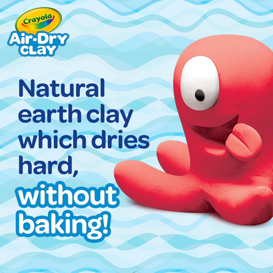 Crayola Air Dry Clay (5lbs), Teacher Supplies, Natural White Modeling Clay for Kids, Sculpting Material, Bulk Craft Supplies, School Classroom Must Haves