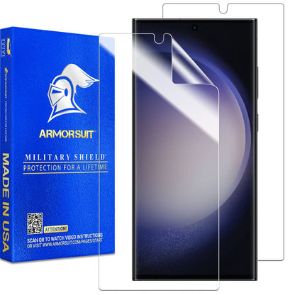 ArmorSuit 2 Pack for Samsung Galaxy S24 Ultra Screen Protector (6.8") Case Friendly MilitaryShield HD Clear Film - Made in USA