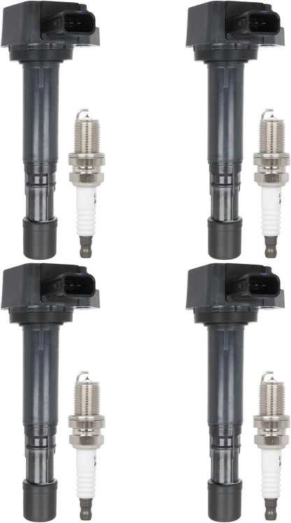 ECCPP 3 ignition coils with 3 iridium Spark Plugs,UF808,coils packs,for Smart Fortwo 2016-2017 0.9L‎224332428R,UF-808
