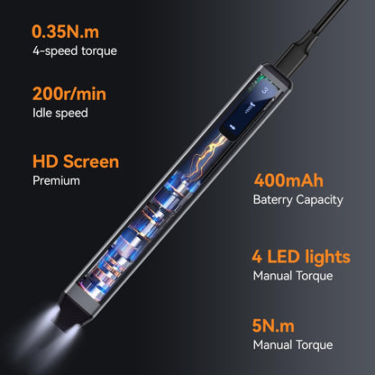 UF-TOOLS Mini Electric Screwdriver, 83 in 1 Cordless Rechargeable Small Power Screwdriver Set with 72 Bits, Led Light and Magnetic Mat, Professional Repair Tool for Phone Watch Camera Laptop PC