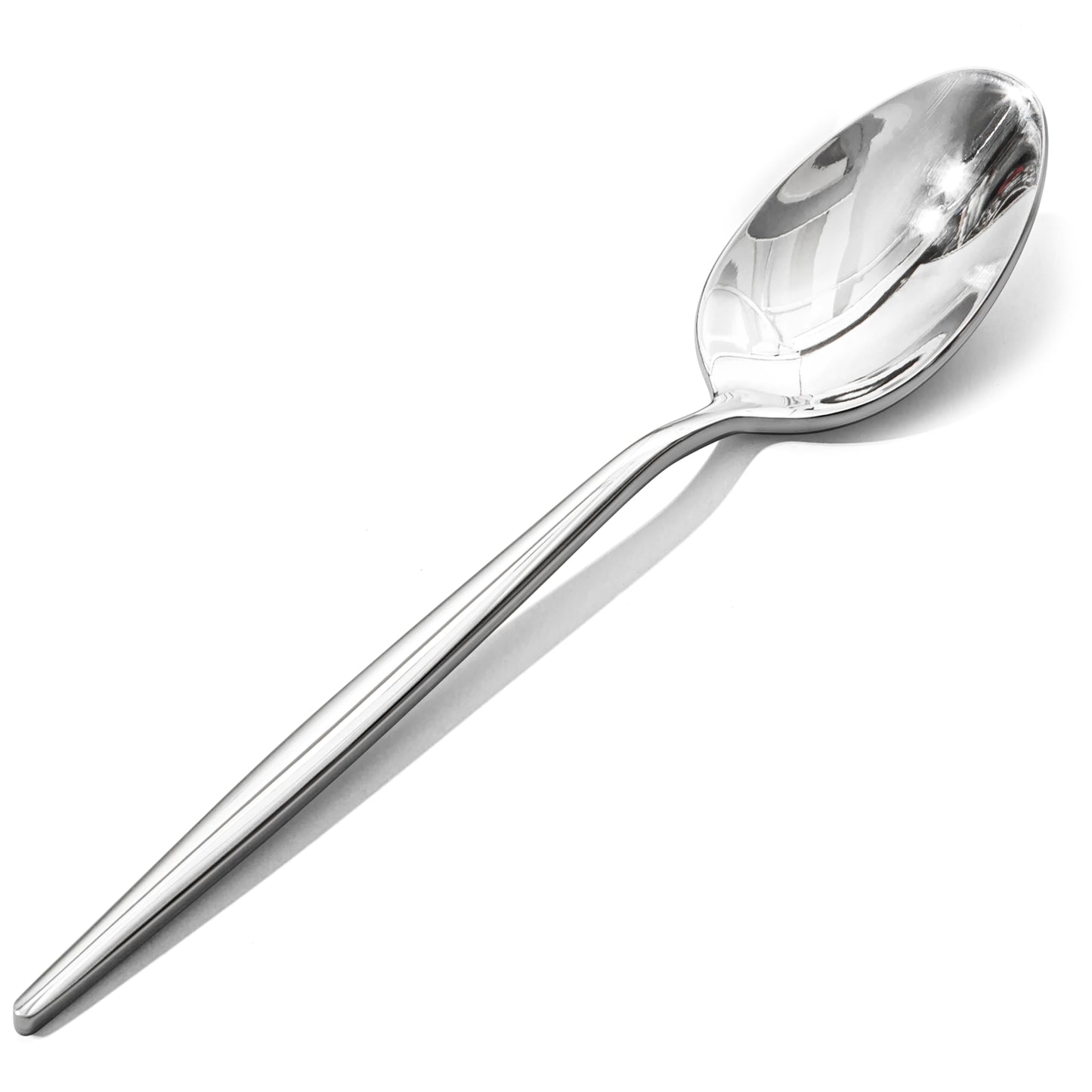 KINGSTONE 4-Piece Dinner Spoon Set, 8.2" Tablespoons Silverware, Premium 18/10 Stainless Steel, Food Grade Serving Spoons for Home and Kitchen, Restaurant Wedding, Mirror Finish & Dishwasher Safe