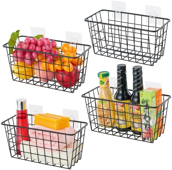4 Pack Hanging Sorage Basket, Bathroom Basket, Household Goods,