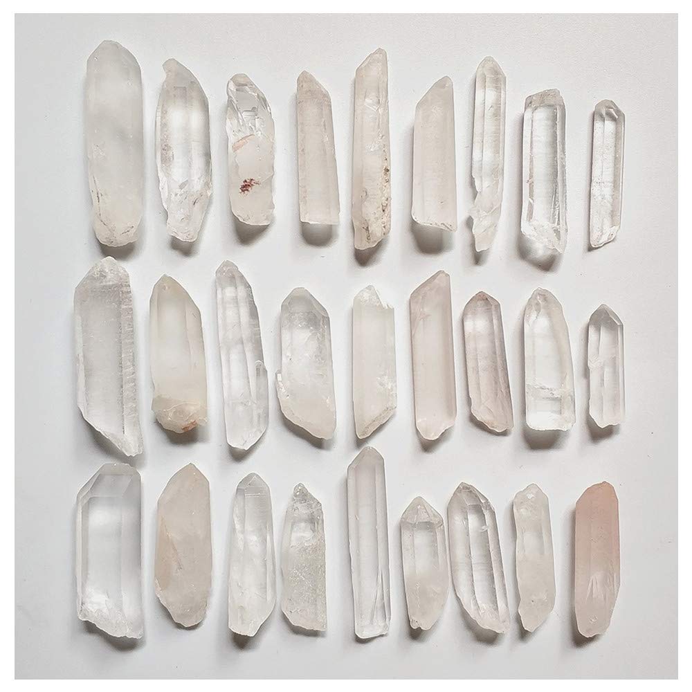 Colorsheng 100g 3.5oz 0.22lb Natural Quartz Crystal Column Points Shards About 20-30 Piece Lot Average Brand