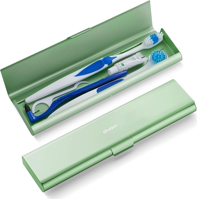 Wider Aluminum Toothbrush Travel Case, Portable Travel Toothbrush Holder