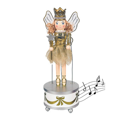 FUNPENY Classic Queen Ballet Dancer Nutcracker, Festive Collectible Nutcracker with Music Box, 12" Tall