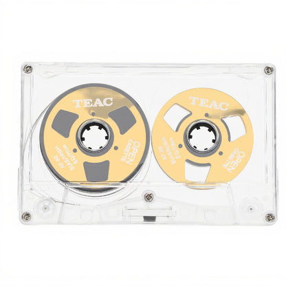 Reel to Reel Blank Cassette Tape, Normal Bias 50 Minutes Recording Tape, for Music Recording (Gold)