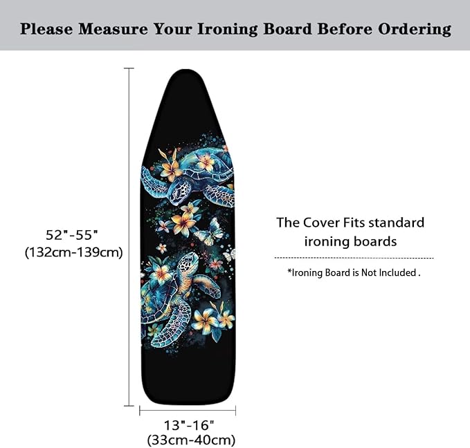 Sea Turtle Ironing Board Covers Standard Stylish Washable Ironing Board