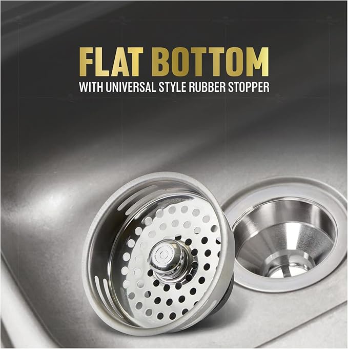 Highcraft 9843 Stainless Steel Kitchen Sink Strainer Basket-Replacement