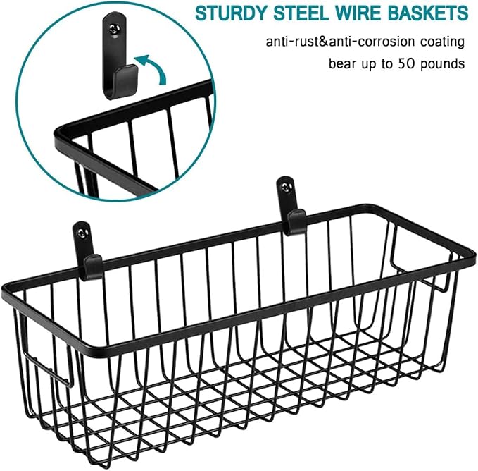 SheeChung Hanging Wall Wire Baskets