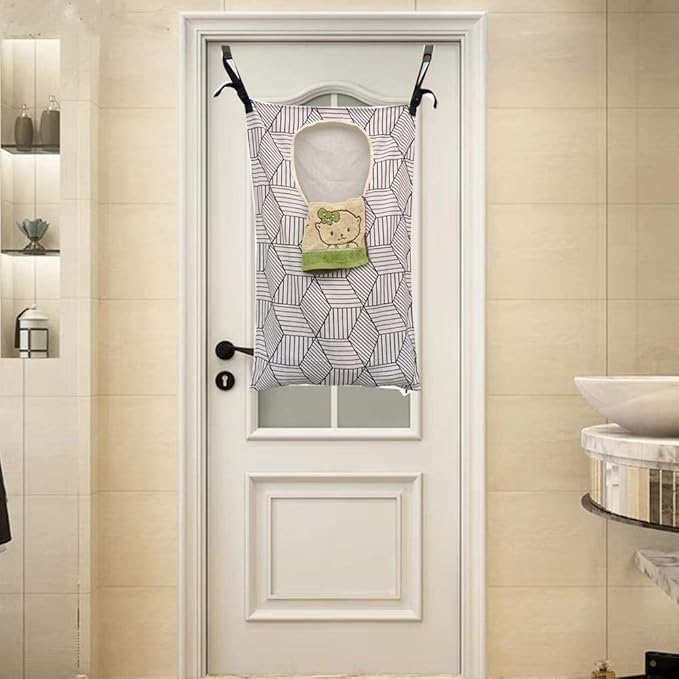 HDHYK Adjustable Space Saving Door Hanging Laundry Hamper