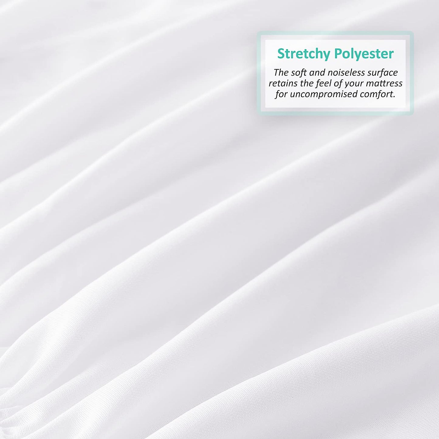 Nestl Premium Microfiber Zippered Mattress Encasement - Waterproof Full Mattress Protector - Fits 15 Inches Deep - Full