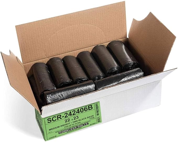 Aluf Plastics 7-10 Gallon Trash Bags Source Reduction Series Value High Density