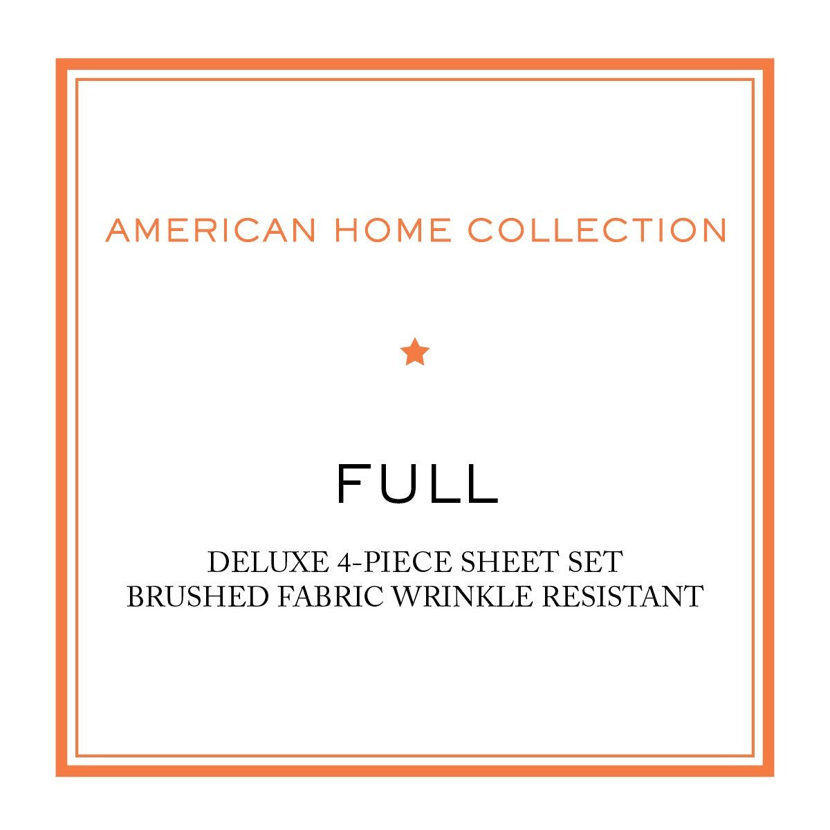 American Home Collection Full Size Sheet Set - Ultra-Soft Microfiber 15-Inch Deep Pocket - Wrinkle Free and Fade Resistant (Aqua Blue)