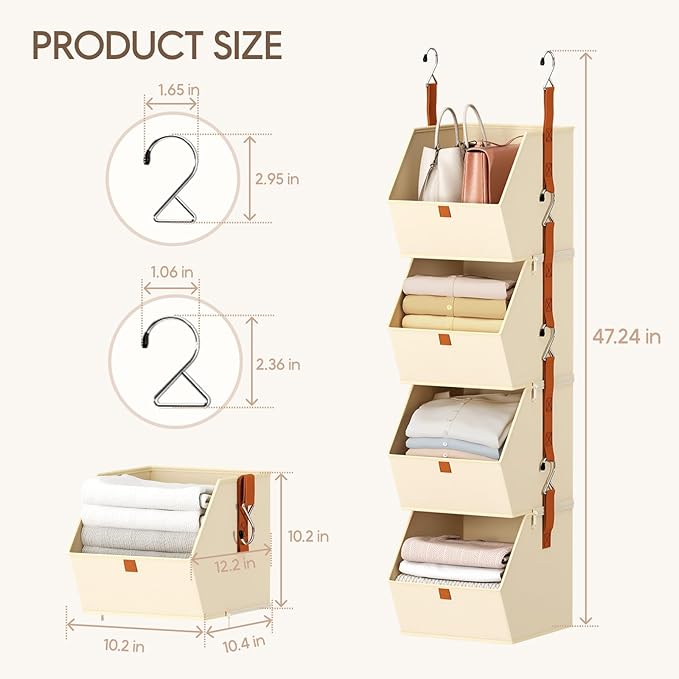 Hanging Closet Organizer 4 Tier