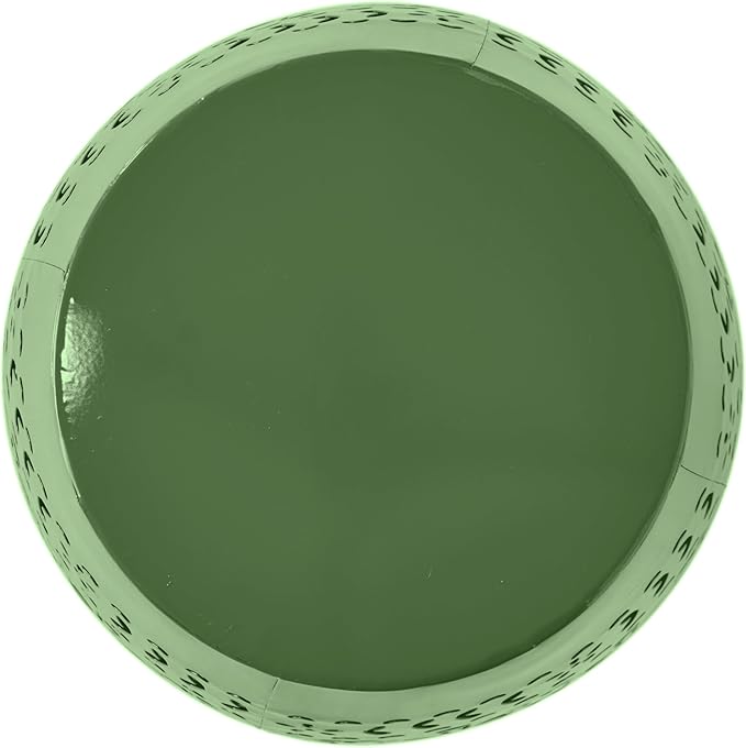 Christopher Knight Home Zoey Small Outdoor Side Table, Lace Cut Iron End Table, Metal Outdoor Stool, Hollow Drum Round Side Table, Decorative Garden Stool with Cutout Design for Patio Balcony, Green