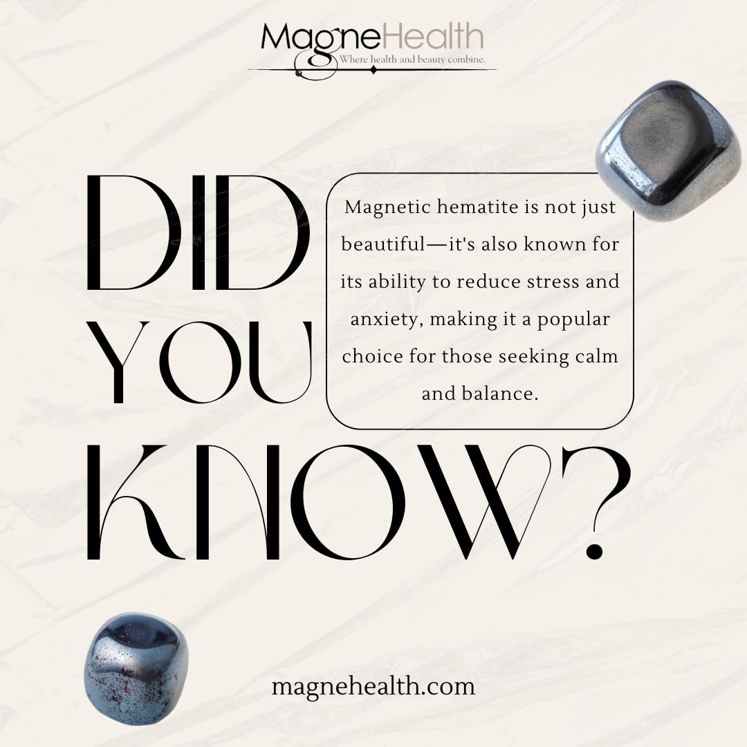 MAGNEHEALTH Holiday Hangover Hematite Ring, Elegant Magnetic Hematite Ring as Jewelry for Men and Women (Size 7)