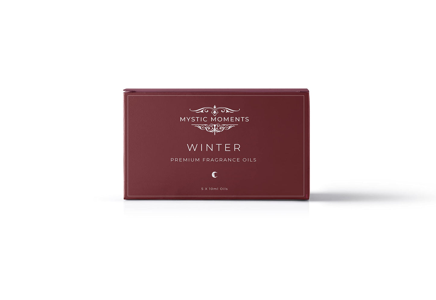 Mystic Moments | Winter Fragrance Oil Gift Starter Pack 5x10ml | Frankincense, Mulled Wine, Orange & Cinnamon, Vanilla, Yuletide Spice | Perfect as a Gift