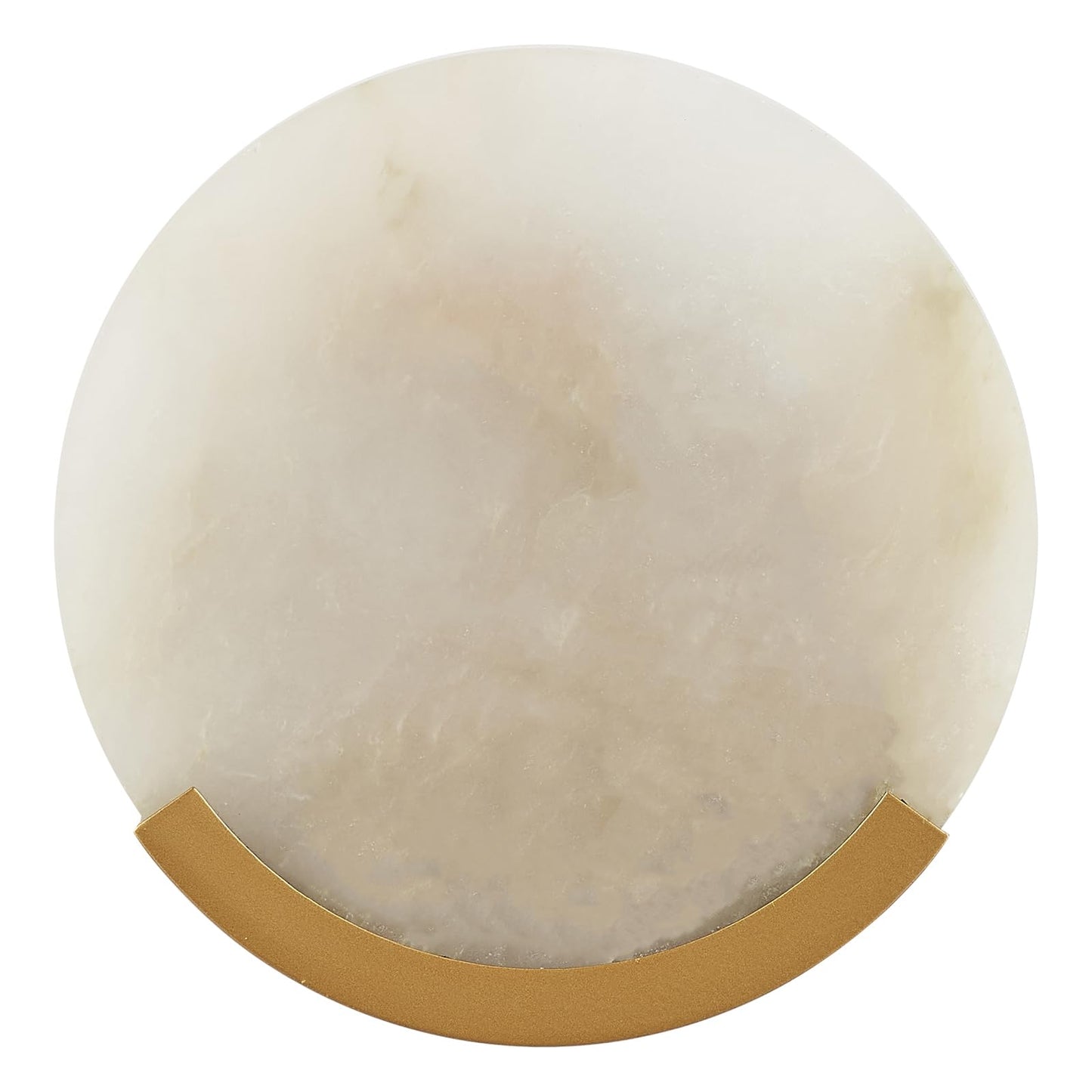VANZARLA Gold Modern Wall Sconces for Bathroom, 1-Light Alabaster Sconce Wall Light Fixture for Bedroom, Unique Sconce Lighting for Living Room, 1 Pack