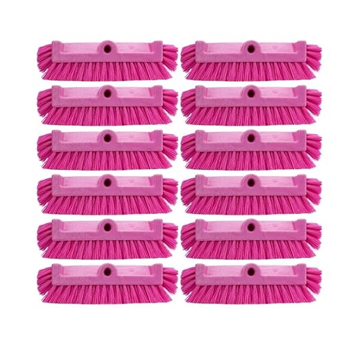 SPARTA Multi-Level Tile Scrub Brush 12" Wide Brush Head, Heavy-Duty Tile