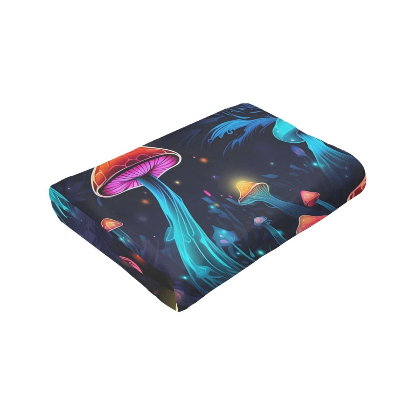 Luminous Mushroom Throw Blanket Soft Lightweight Flannel Fleece Blanket 50"X40" for Bed Sofa Couch Camping Travel